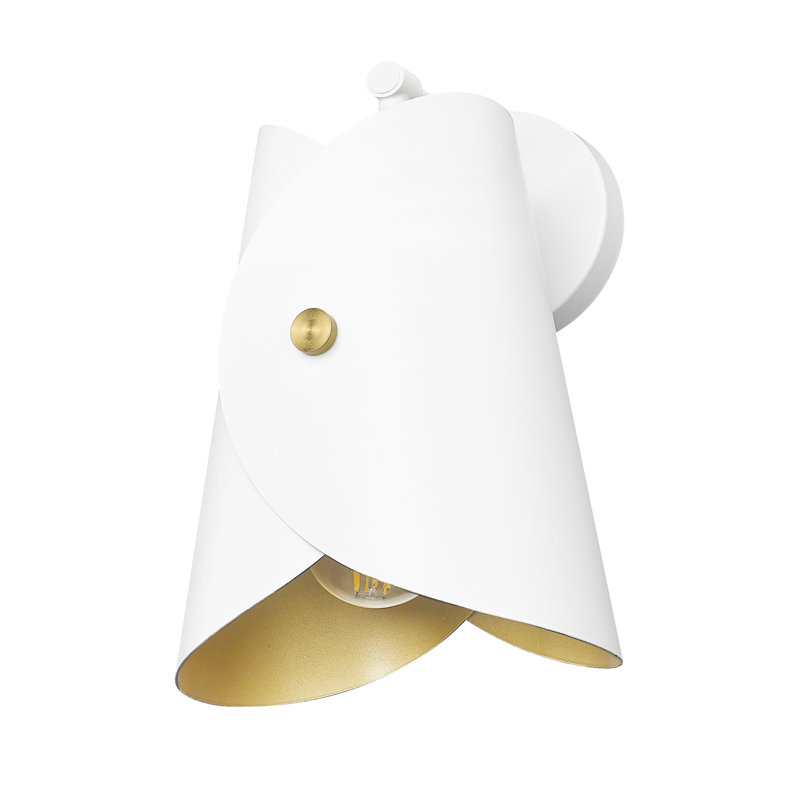 Andreoni 1 Light Wall Sconce, Matte White