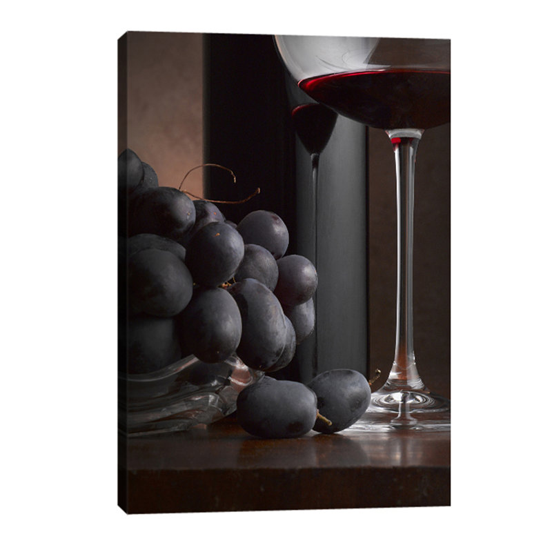 Black Grapes by Barry Siedman - Wrapped Canvas Print, 76cm H x 51cm W x 4cm D