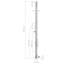220cm H Steel Freestanding Outdoor Shower and Footwash Spout