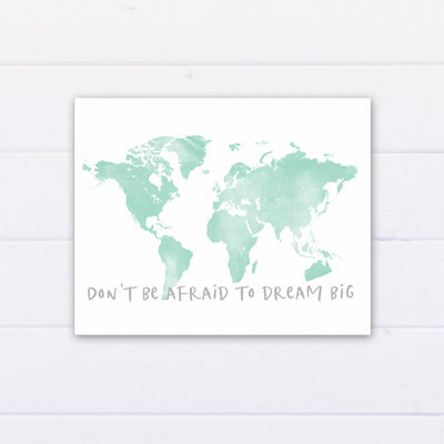 « rêve big map », art sur toile