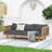 Claremont 3 Seater Daybed With Rattan Arms-648468044-648468045