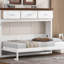 Lit escamotable simple avec 3 tiroirs, blanc