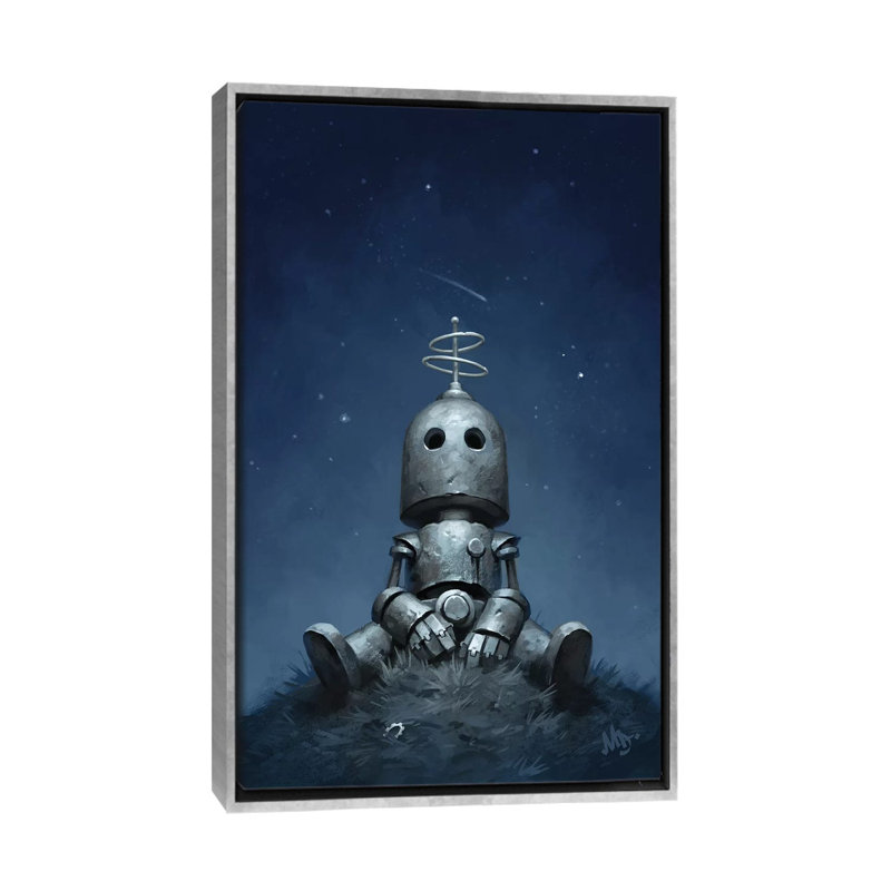 Décoration murale pour enfants Interval, H 60 po x l 40po x P 1,5 po, Toile avec cadre argenté