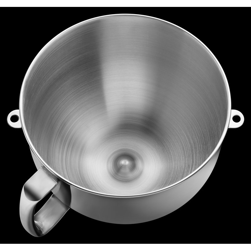 Bol relevable en acier inoxydable poli de 6 pintes avec poignée confortable KitchenAid®