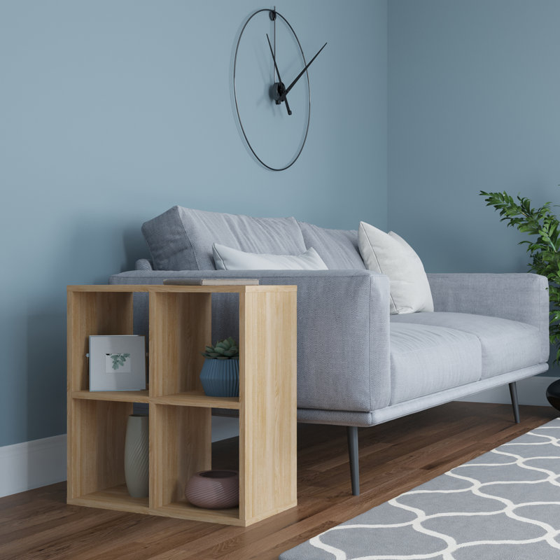 Floor Shelf End Table, Oak