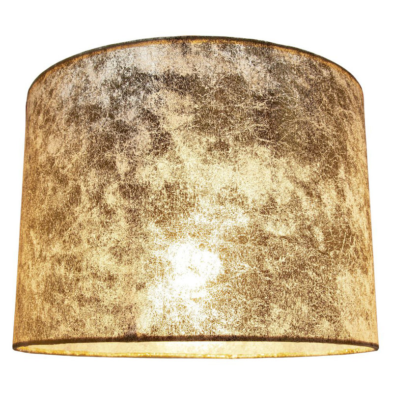 18cm H Plastic Drum Lamp Shade ( Screw On ) in Gold