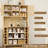 71"H Stand Alone Kitchen Pantry Cabinet，Wood Storage Pantry Cabinet With Adjustable Shelves，Buffet Sideboard With Wine Rack, Built-In Charging Station & Coffee Bar Cabinet For Kitchen & Dining Room-2020398610