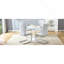 Ensemble de table et de chaises. Petite table ronde stable en forme de verre - 31,9 po x 31,9 po avec 2 chaises en polyuréthane gris clair douces et confortables avec des pieds arqués en métal argenté. Créez votre espace de luxe exclusif et discret.-1440211678