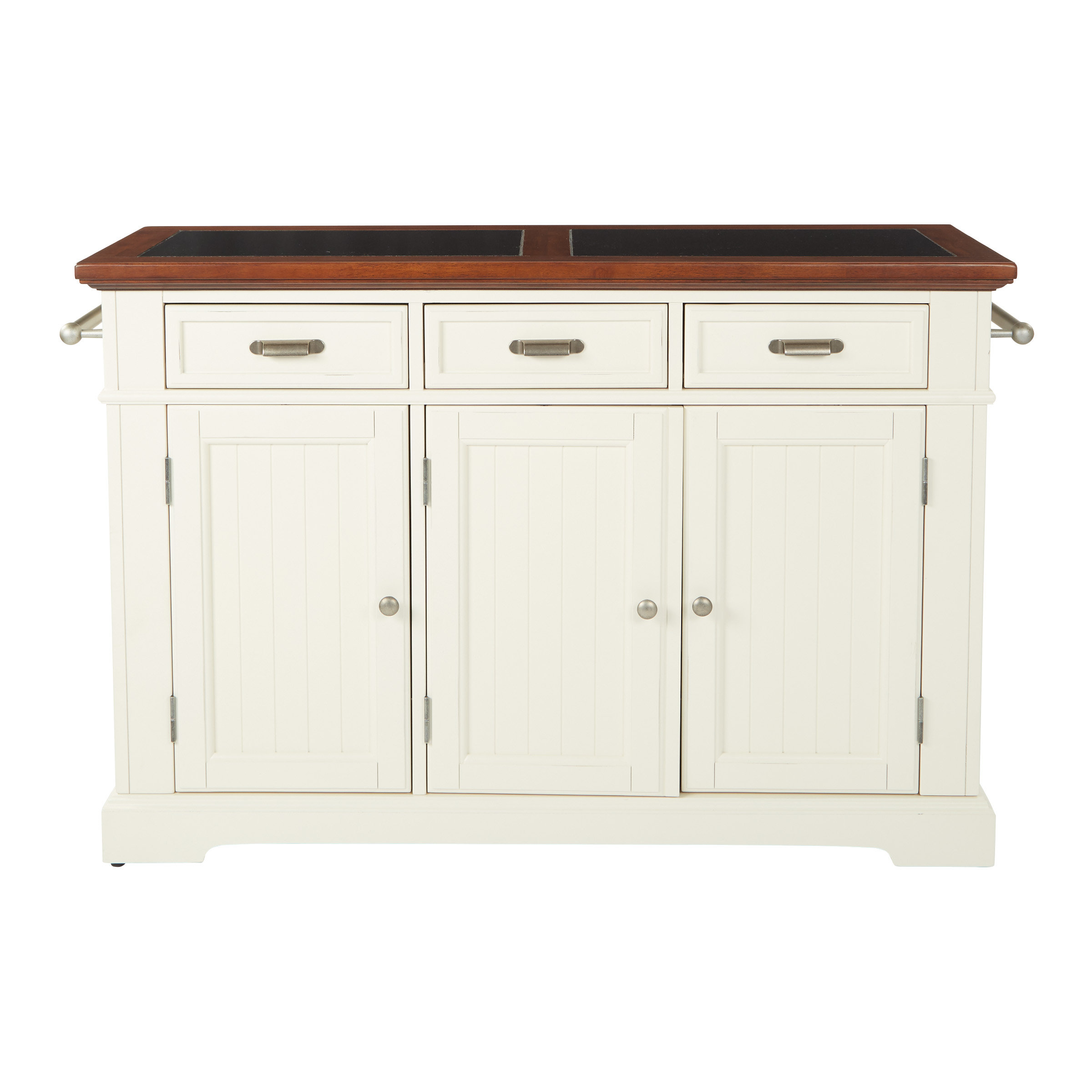 Charlton Home® Bunbury Wood Kitchen Island & Reviews Wayfair
