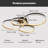 Alayaa 4 Rings Dimmable LED Flush Mount