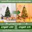 Arbre de Noël artificiel pin vert avec lumières claires/blanches-886256386