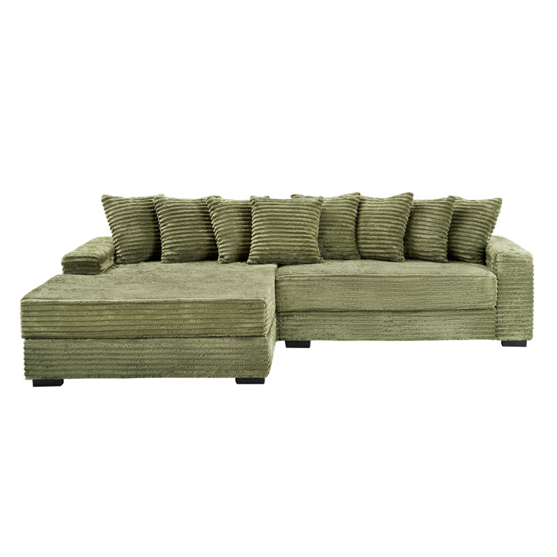 Canapé en flanelle 111,4, Vert