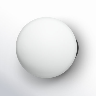 Idora Single Light Glass Dimmable Flush Mounted Sconce