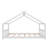 Full Size House Bed Wood Bed, White-112081970-112081972