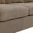 Basic Sectional Sofa, Modular Corduroy  Sofa With Ottoman-920906747