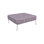 Housse de coussin extérieure carrée imprimée, housse de canapé décorative avec passepoil
