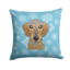  Coussin décoratif en forme de teckel 14 po Snowflake