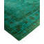 Tapis vert contemporain en laine noué à la main 4 pi 7 po x 7 pi 2 po Colangelo