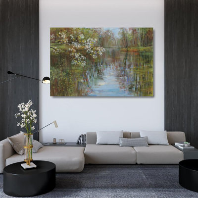 Art Direct Rowan, Carol, reproduction d'art sur toile tendue: Spring Reflection