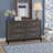 Aarit 6-Drawer Double Dresser in Weathered Gray