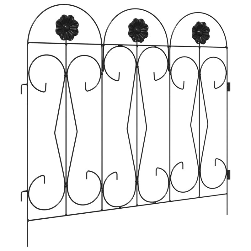 55.5 cm H x 305.5 cm W Steel, Black