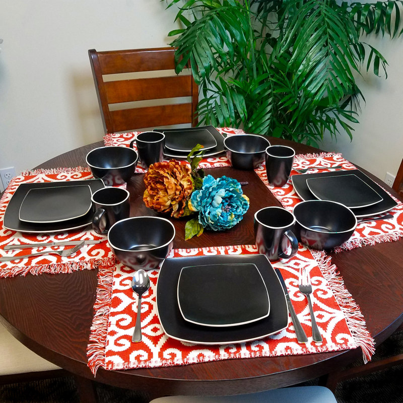 Piece Stoneware Dinnerware Set - Service for 4