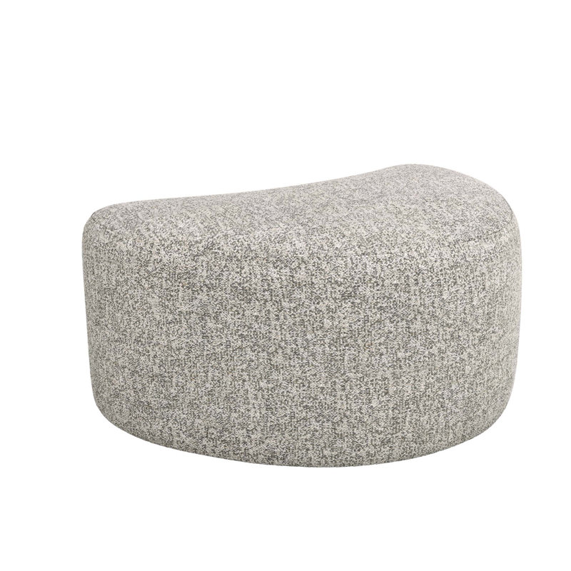 Carlisle Upholstered Pouf, Breeze Polyester Blend
