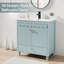Base de meuble-lavabo autoportant 30 po seulement, lavabo non inclus, rebord ondulé décoratif-108213528