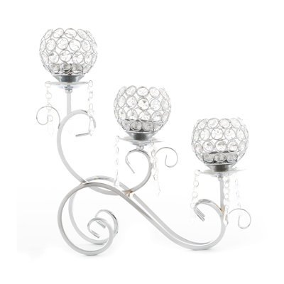 15.25'' H Metal Tabletop Candelabra