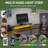  U-Shaped Desk With Power Outlets & LED Lights, Reversible Computer Desk With Storage Drawers & Shelves-1438347775