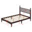 Lit plateforme en bois avec tête de lit en forme de gourde, lit plateforme de style rétro avec support à lattes en bois-1731357219