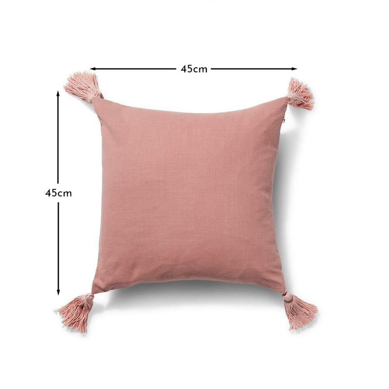 Sohara Square Euro Cushion Cover, Pink