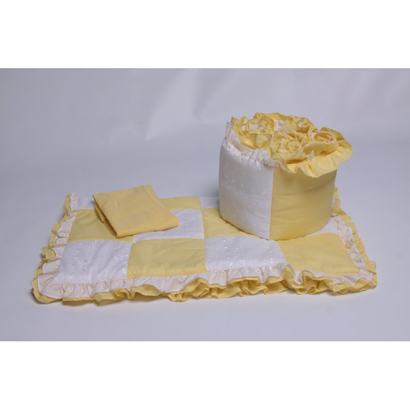 Ensemble de literie pour lit de bébé Eustace, Jaune
