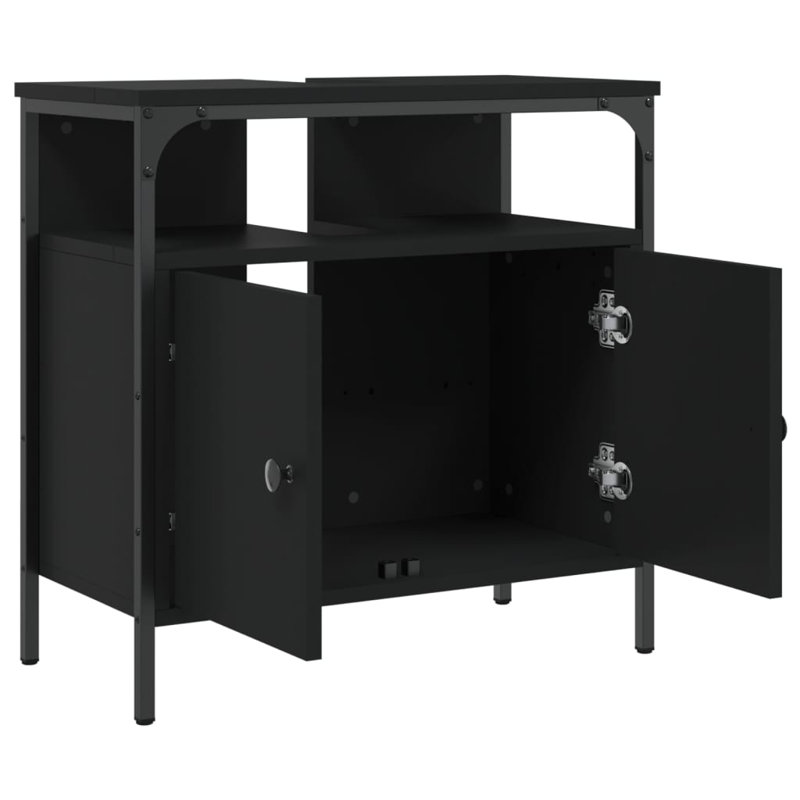 Caistor 60mm Single Bathroom Vanity with Basin, Black
