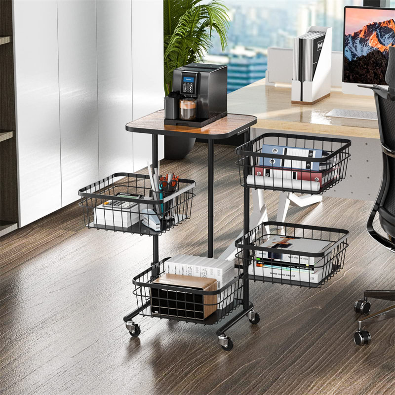 Fenton Wood Cabinet Shelving Rack
