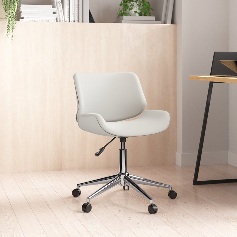 Chaise de bureau Amaka, Blanc