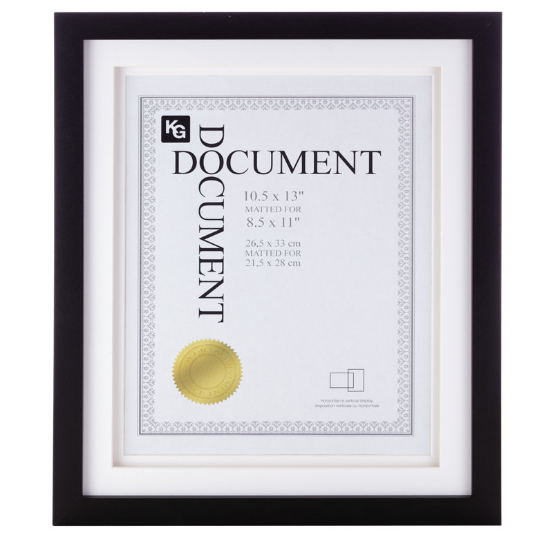 Cadre pour documents Kiera Grace Morgan, Noir
