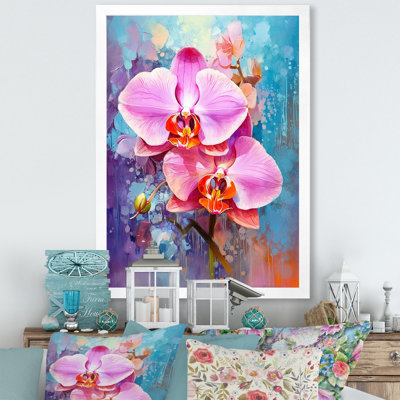 " Blue Abstract Orchids Euphoria "