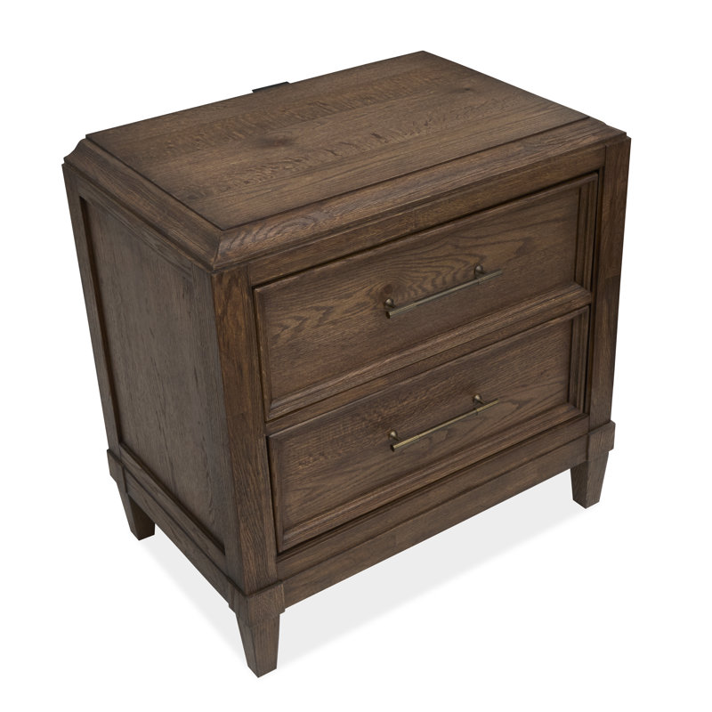 Lit Queen avec rangement, 2 tables de chevet, commode avec miroir carré et commode à tiroirs, Queen