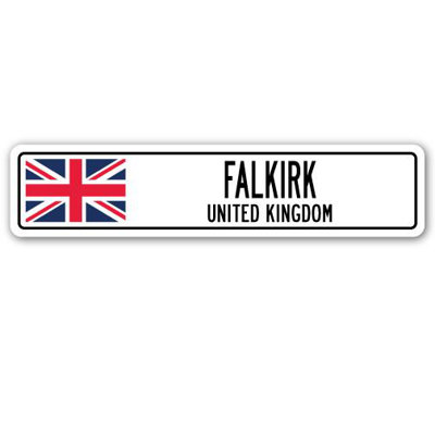 Panneau de signalisation en aluminium Falkirk, Royaume-Uni