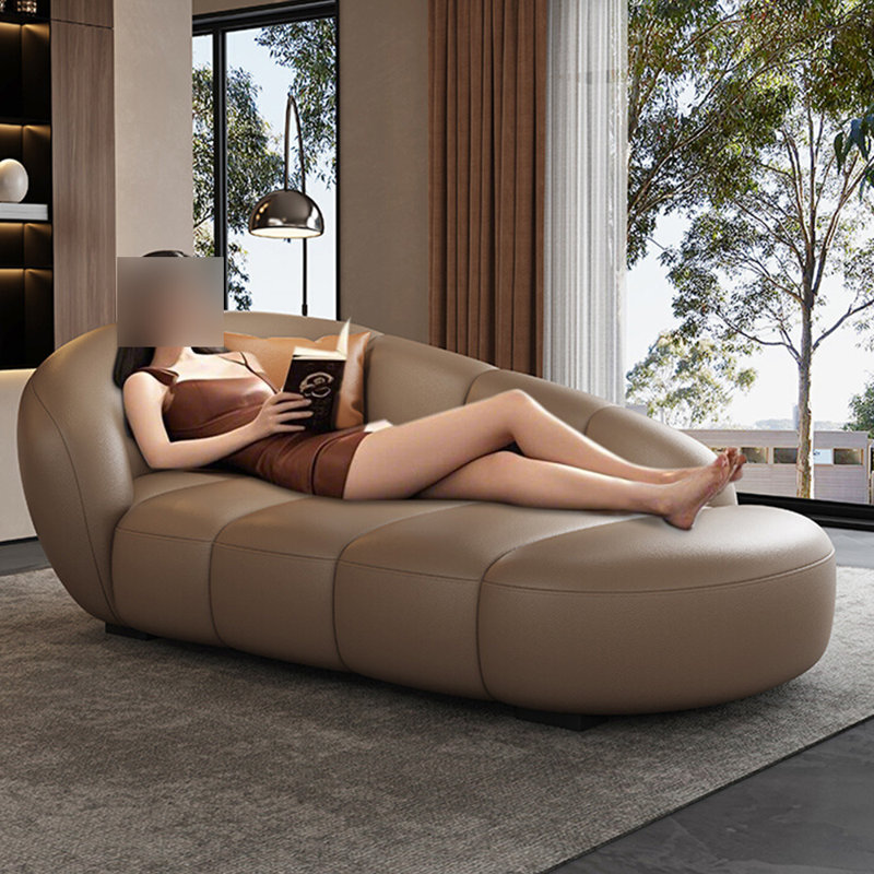 Méridiennes d'intérieur ergonomiques Minimalist Casual, Left Hand Facing, Café