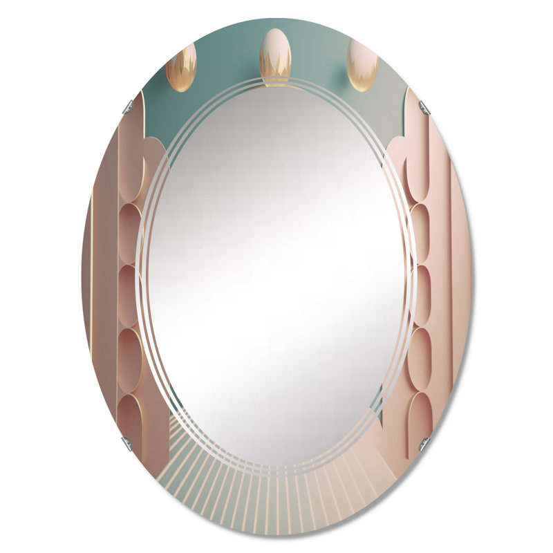 Diam - Miroir mural moderne ovale, 30 po x 20 po