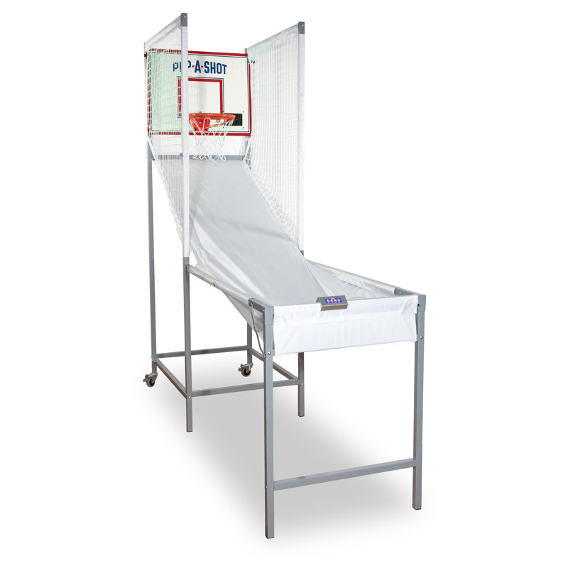 Indoor Portable Alloy Steel Arcade Basketball Game with Folding Ramp