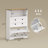 Shoe Cabinet with 2 Flip Drawers, Narrow Shoe Storage Cabinet, White-976947825