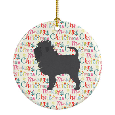 Ornement suspendu Affenpinscher Merry Christmas