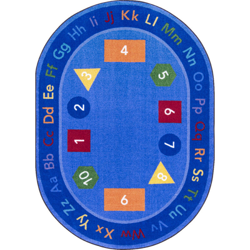 Fun-Damentals by Joy Carpets Area Rug, Oval 5'4" x 7'8"