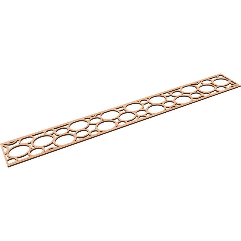 Moulure de chantournage, H 6 po x l 46,5 po x P 0,25 po, Noyer blanc