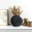 Black 65cm Ceramic Table Vase