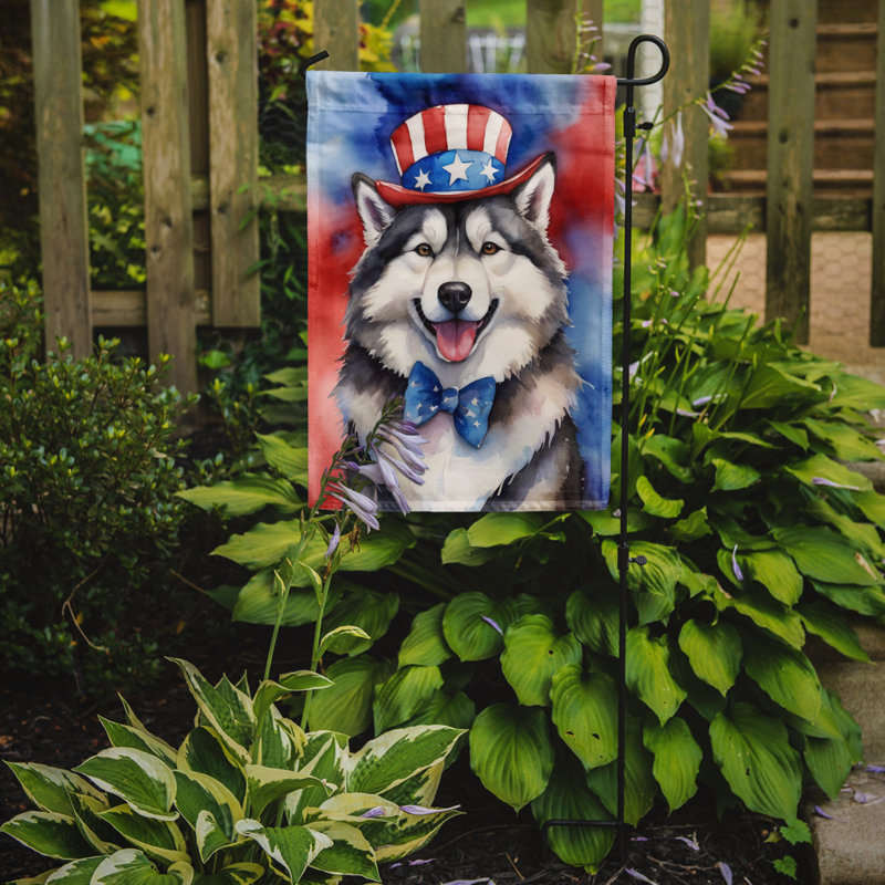 Drapeau patriotique du jardin américain, Malamute d’Alaska