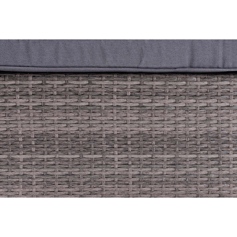 Ensemble de patio 4 pièces en rotin avec coussins